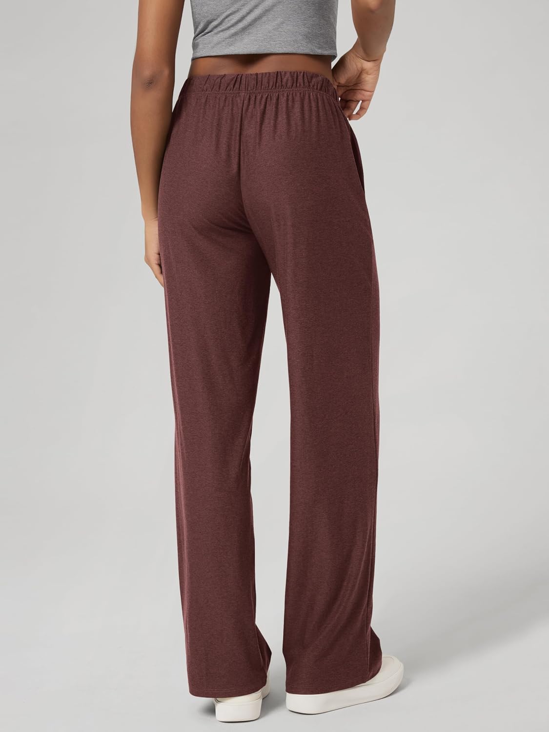 ODODOS Women's Straight Leg Pants Ultra Soft odSTRATUM Tech Relaxed Casual Pajama Lounge Pants with Pockets-27/29/31 Inseam image 5
