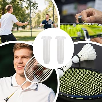 Racket String Protector, 100 Badminton Racket Eyelets | Transparent White Nylon Eyelets Protective Tubes String Maintenance Tools