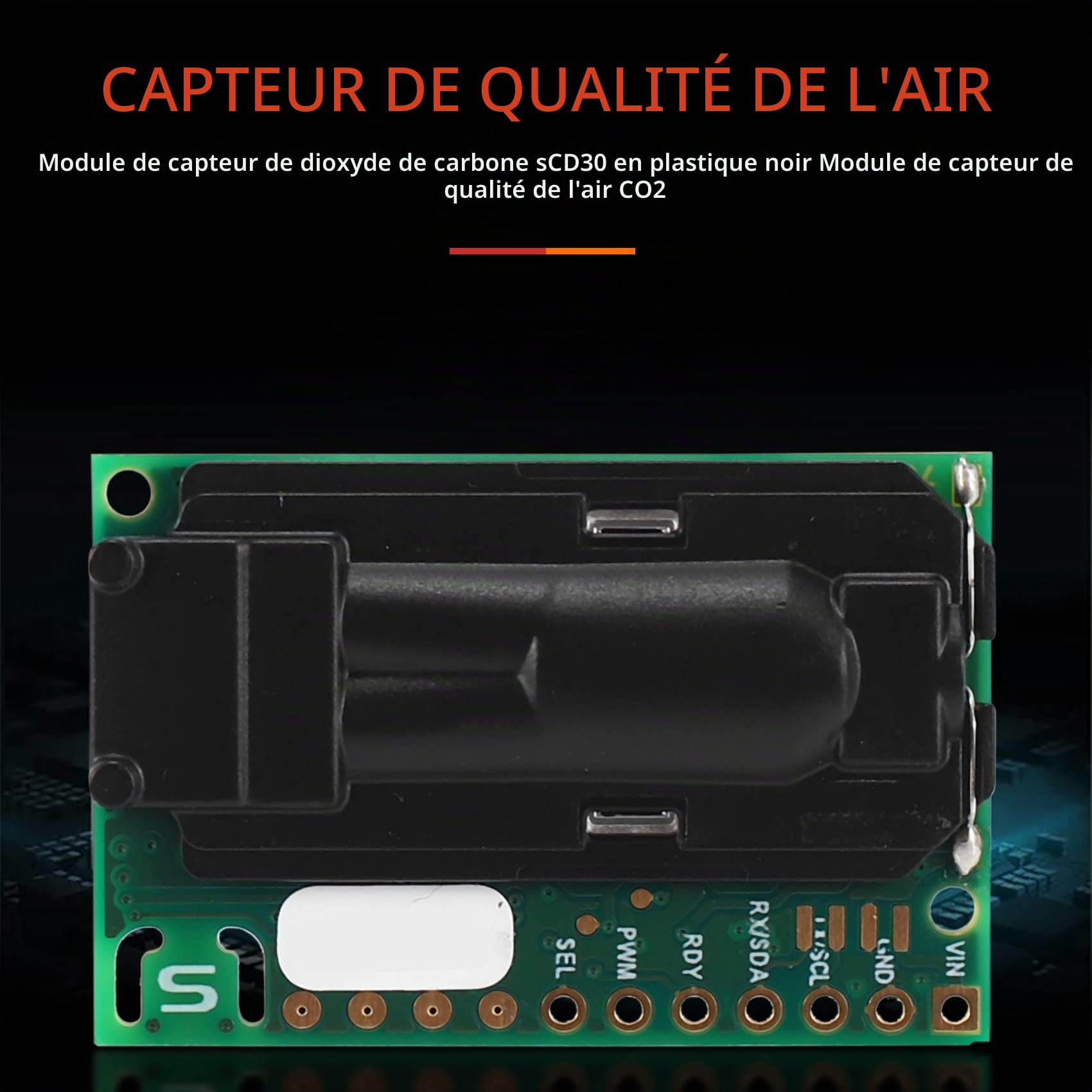 Module de Capteurs de Qualit¨¦ de L' SCD30 pour les Mesures de CO2 et/T Modbus PWM