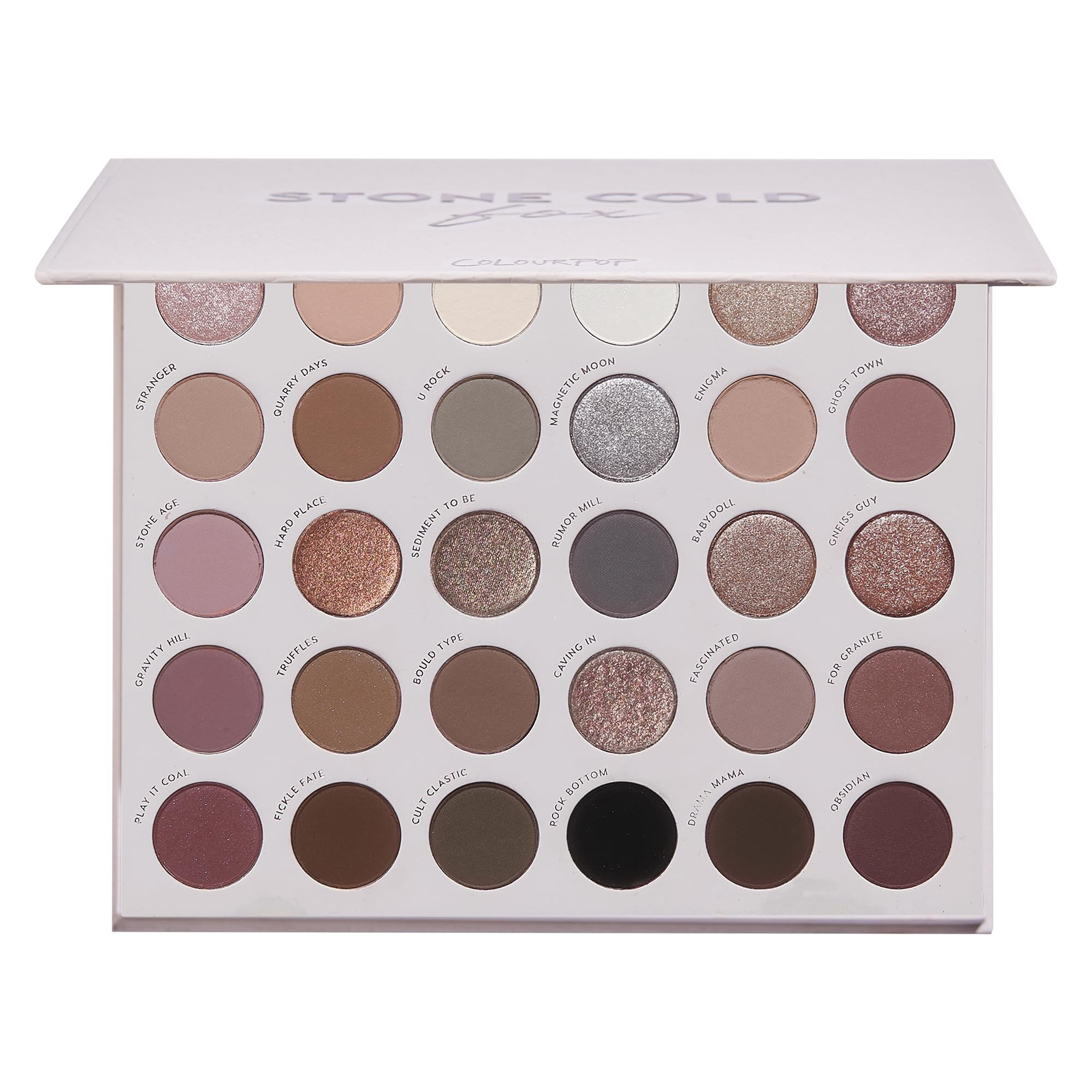 Stone Cold Fox Eyeshadow Palette - 30 Pan Cool Tone Eye Makeup Palette with Matte & Metallic Finishes - High-Pigment Eye Makeup with a Long-Wearing Formula (1.16 oz)