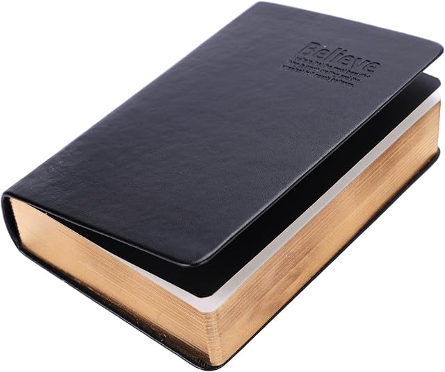 A6 Soft Leather Notebook Vintage Blank Notepad Super Thick Study Notebook Bible Journal Notebook Writing Drawing Notepad Sketchbook Work Diary Life Story Notebook for Adult Student Artists 480 Pages
