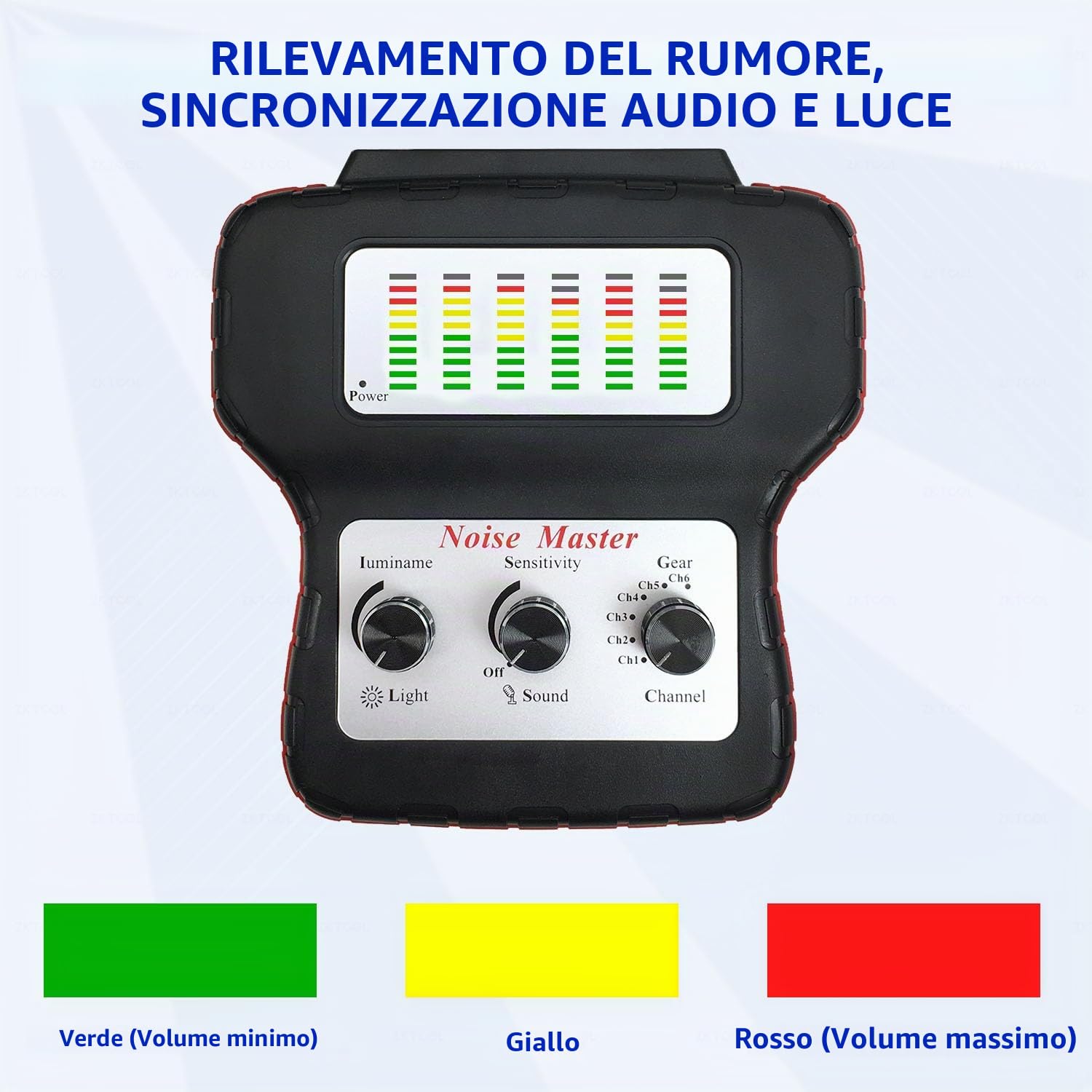 ZKTOOL 6 Canali Rilevatore di Suoni del Motore e Strumento di Prova, per Sistema Telaio Auto, Orecchie Elettroniche per Veicoli, Kit Diagnostico con Stetoscopio Elettronico per Orecchie e Cuffie