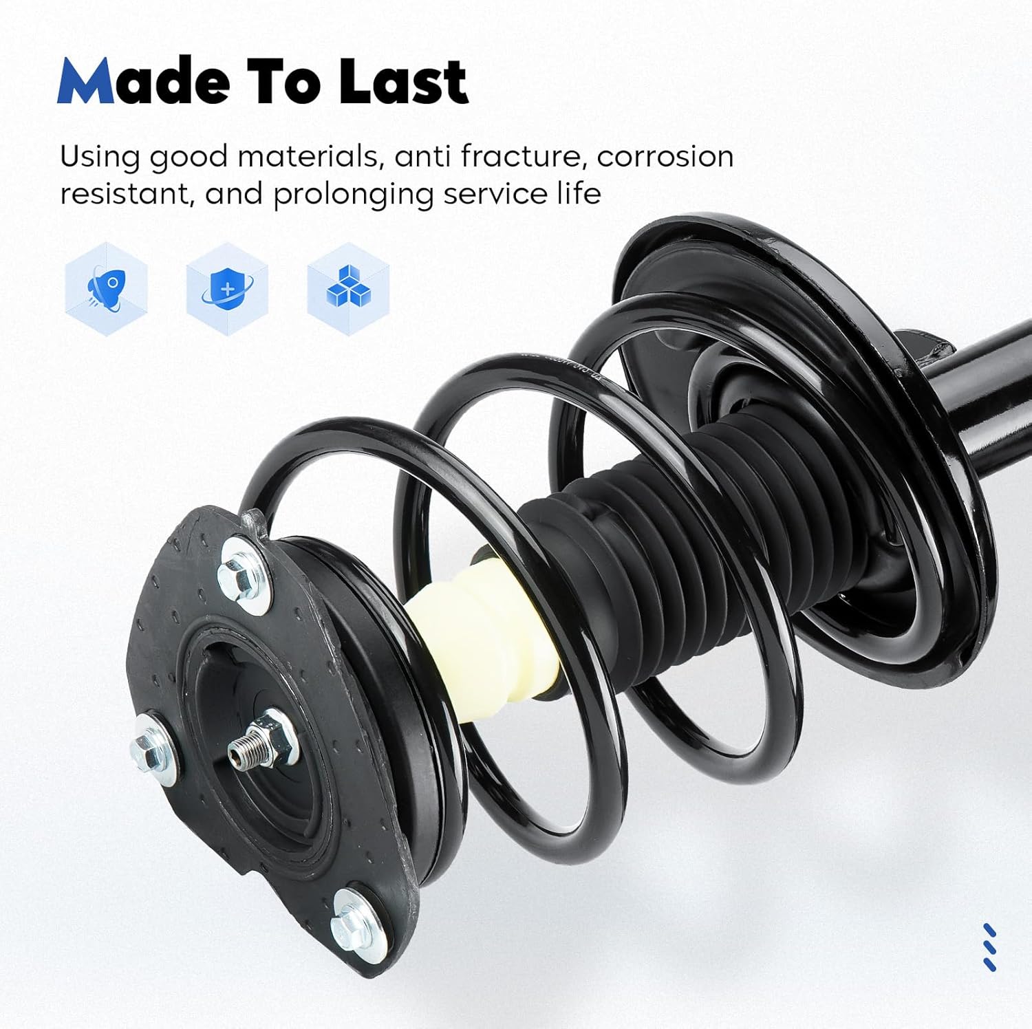 Front Complete Struts Assembly w/Coil Spring Shock Absorber Fit for Nissan Altima 2007-2012 2.5L 3.5L FWD, for Altima S 2.5L 2013, Not for Hybrid, Replace for 172393 172392