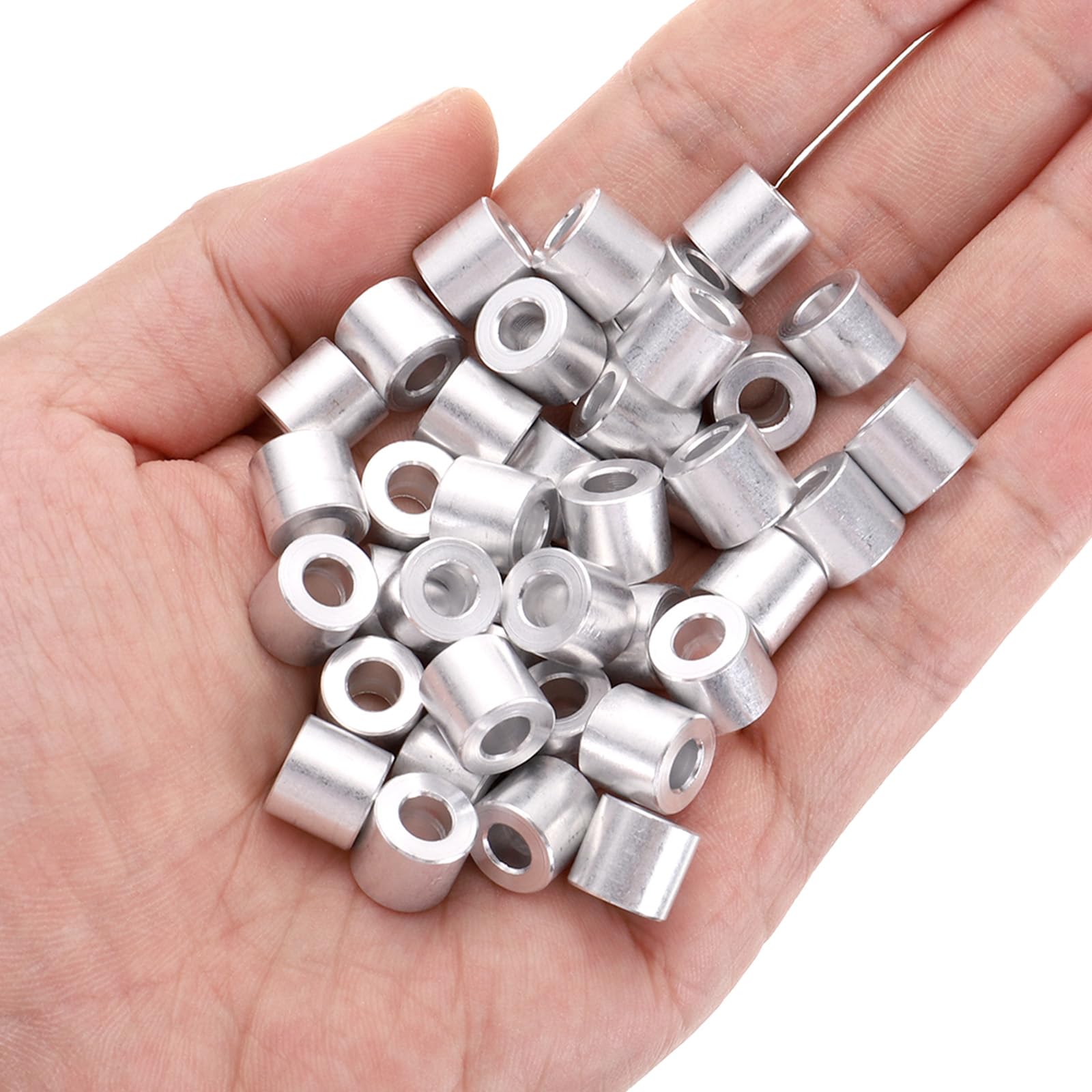 QUARKZMAN Lot De 30 Entretoises Aluminium 5x10x9mm - Pour Vis M5, Boulons - Finition Lisse