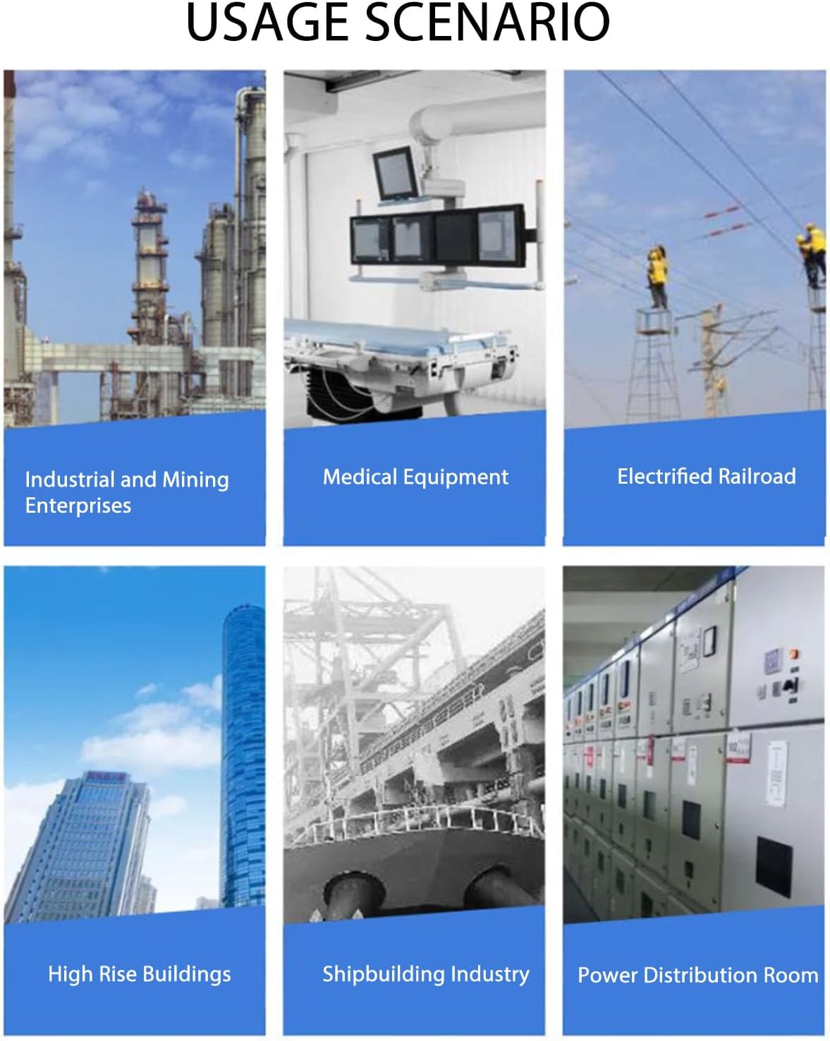 AC or 38A 380V Industrial Grade High Performance Copper Core Coil Silver Alloy Strong Conductivity Electric or for Industrial Control Mining Enterprises Electrified Railways (AC110V Coil Voltage)