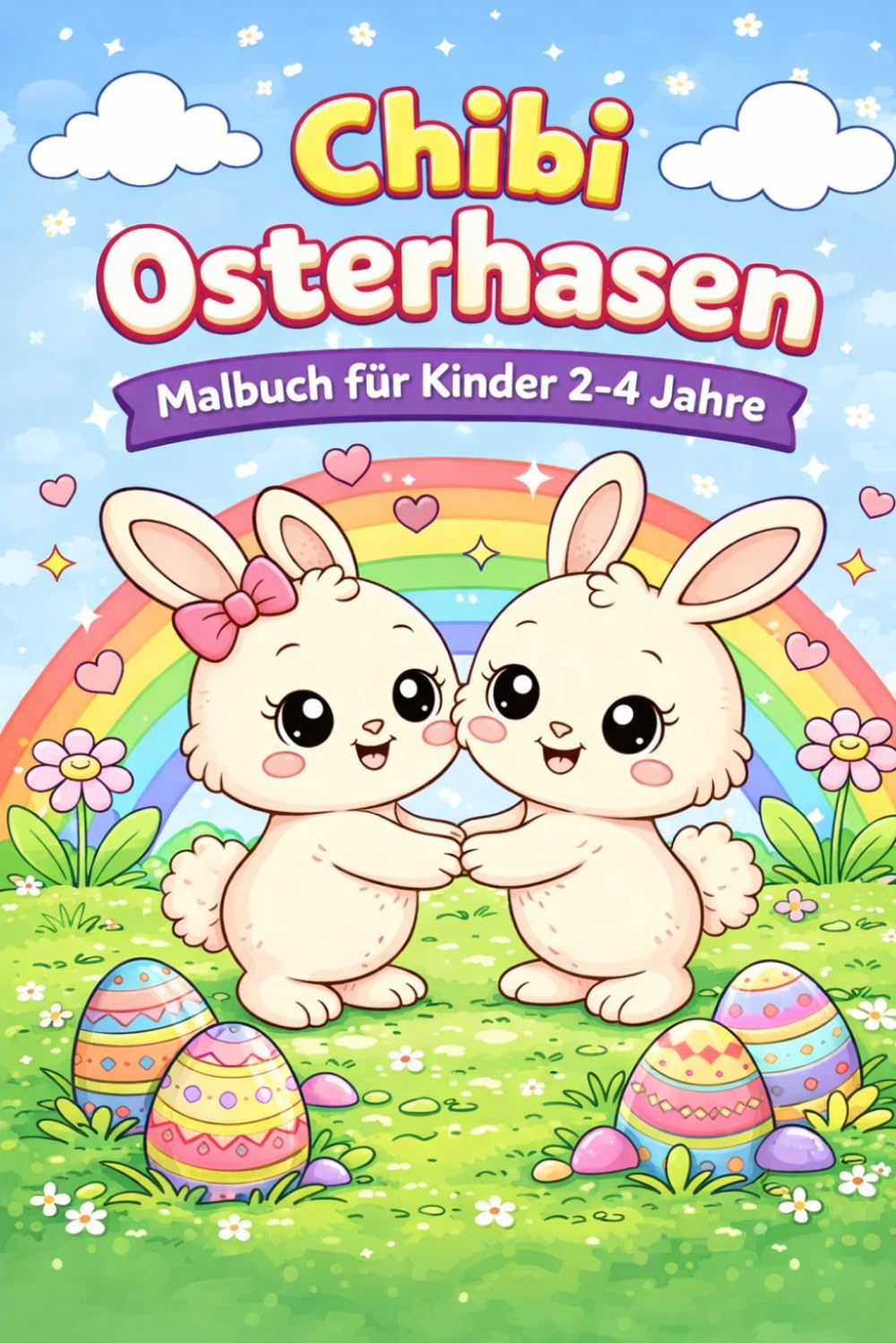 Chibi Osterhasen: Malbuch für Kinder 2-4 Jahren