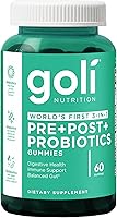 Vista 1 de Goli Pre Pro - Gomitas postbióticas - La primera fórmula 3 en 1 del mundo con probióticos DE111, prebióticos XOS, postbióticos MCC1849, veganas, sin