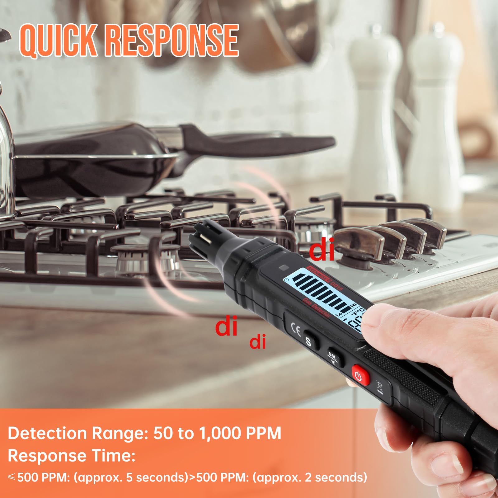 KeenWise Gas Leak Detector - Fast & Reliable -6