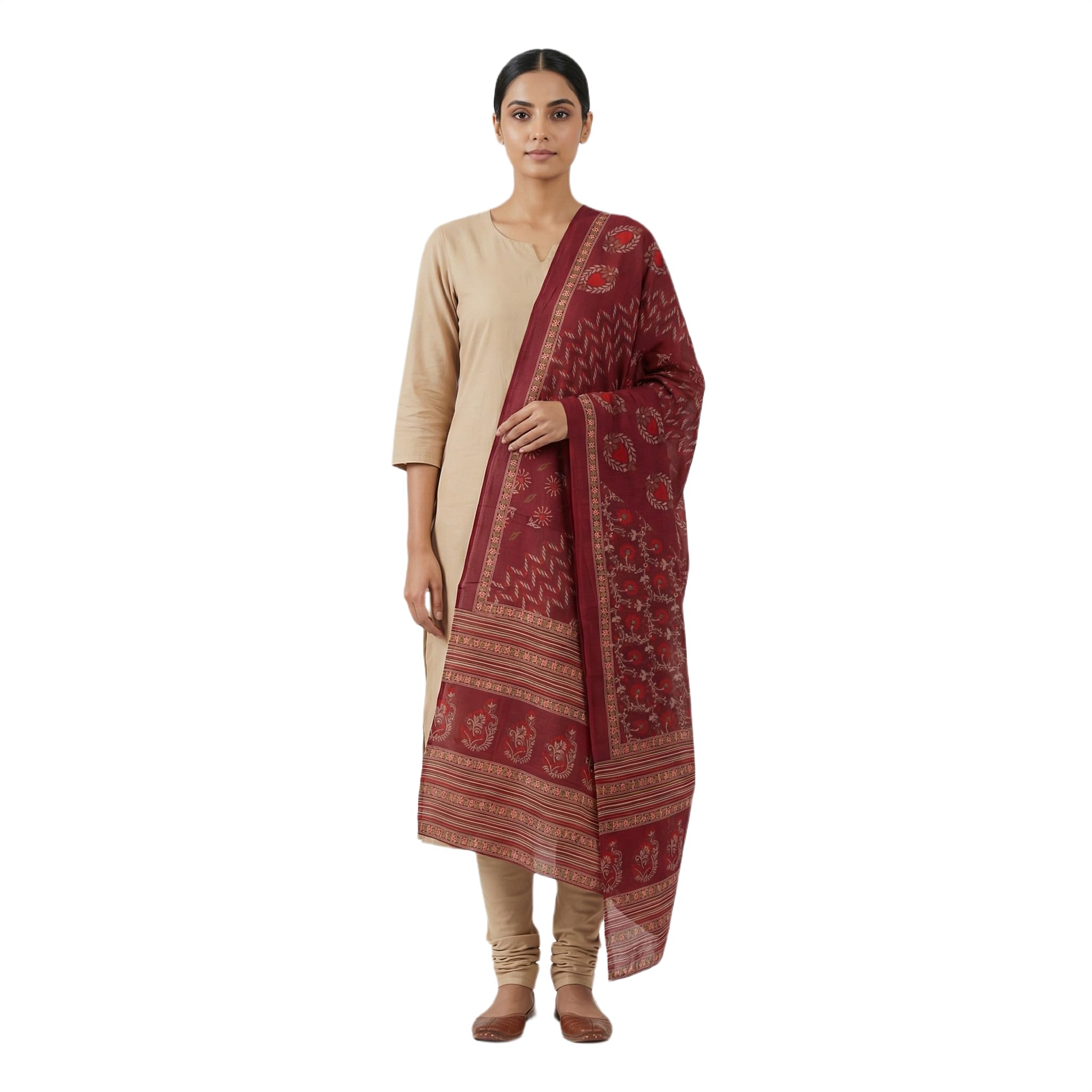 akshadeep Women’s Cotton Dupatta Printed Design | Elegant Chunni for Kurta, Suit & Ethnic Outfits-picture-20