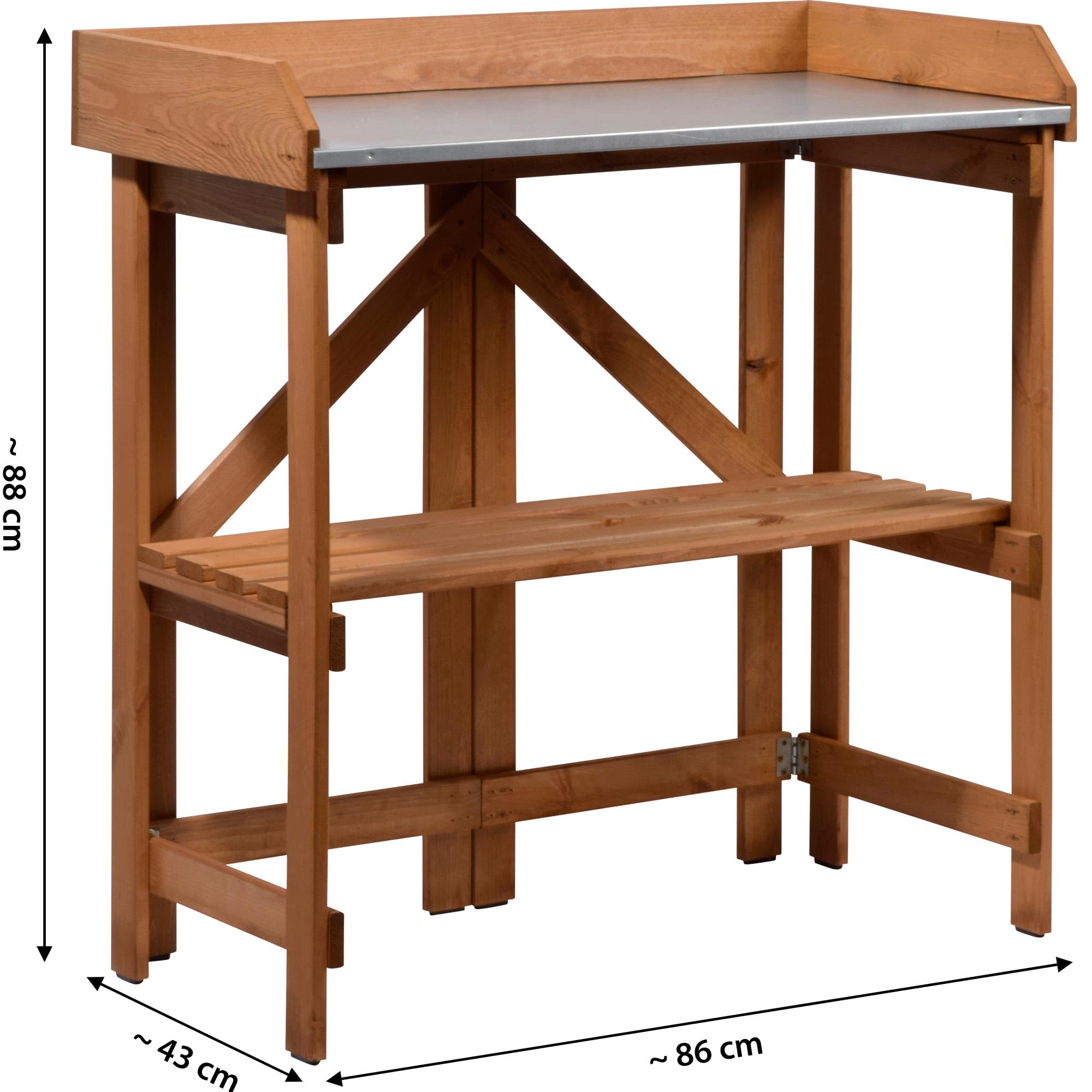 dobar 29053FSC - Mesa de germinación para invernaderos, Color marrón