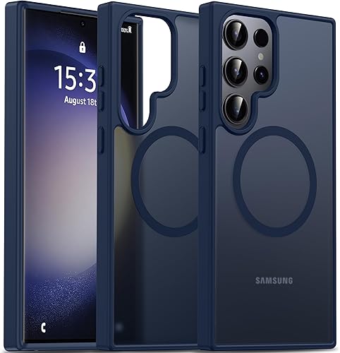 Vista 117 de Oterkin Funda transparente para Samsung Galaxy S24 Ultra, [20 veces antiamarilleamiento] S24 Ultra con 4 bolsas de aire integradas, protección