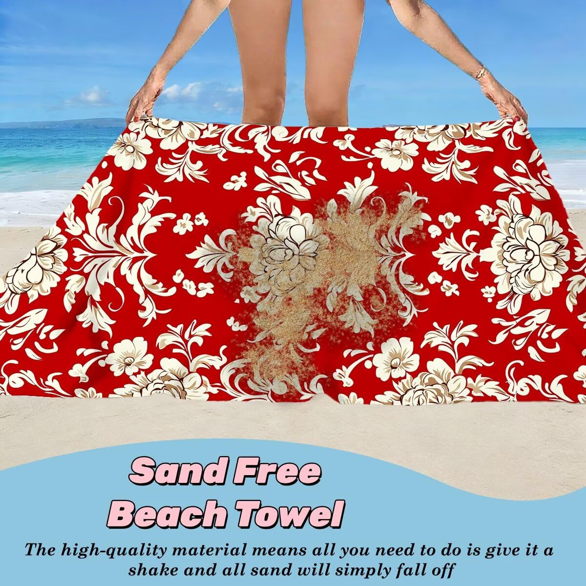 Toalla Playa 90x200 cm, Toalla Gimnasio Microfibra Secado Rapido, Juego de 2 Antiarena Toallas de Playa, Ligera Compacta Toallas Microfibra Grande para Viaje, Regalo Hombre Regalo Mujer (Retro) -4169