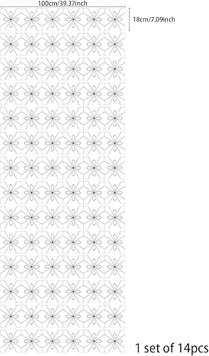 Miniatura 3 de funlife 14 calcomanías de vinilo autoadhesivas para escaleras de pelar y pegar, decoración de murales para escaleras, 39.37 x 7.09 pulgadas, diseño