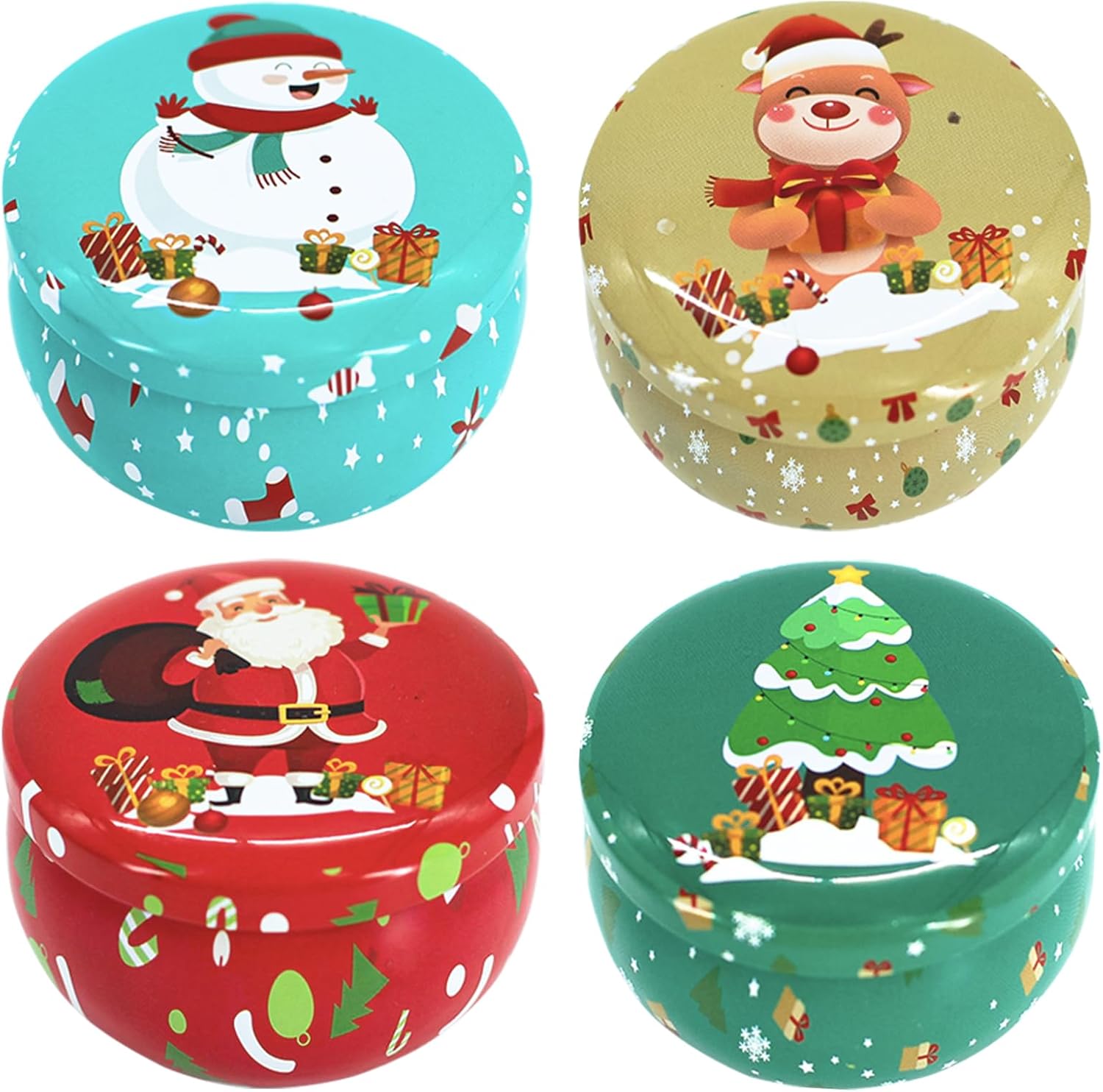 4Pcs Xmas Candles Christmas Scented Candles Gift Set for Women