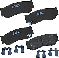 Vista 292 de Pastillas de freno traseras cerámicas Bendix Premium SBC1337 para Cadillac CTS 2014-2008, SRX 2016-2010, Chevrolet Camaro 2015-2010, Saab 9-4X 2011