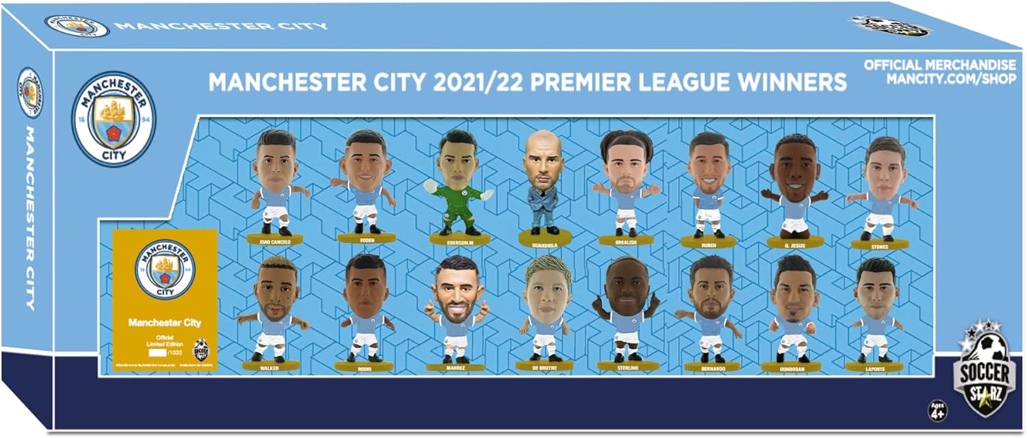 SoccerStarz Man City Team Pack 16 figure Manchester (2022/23 Version