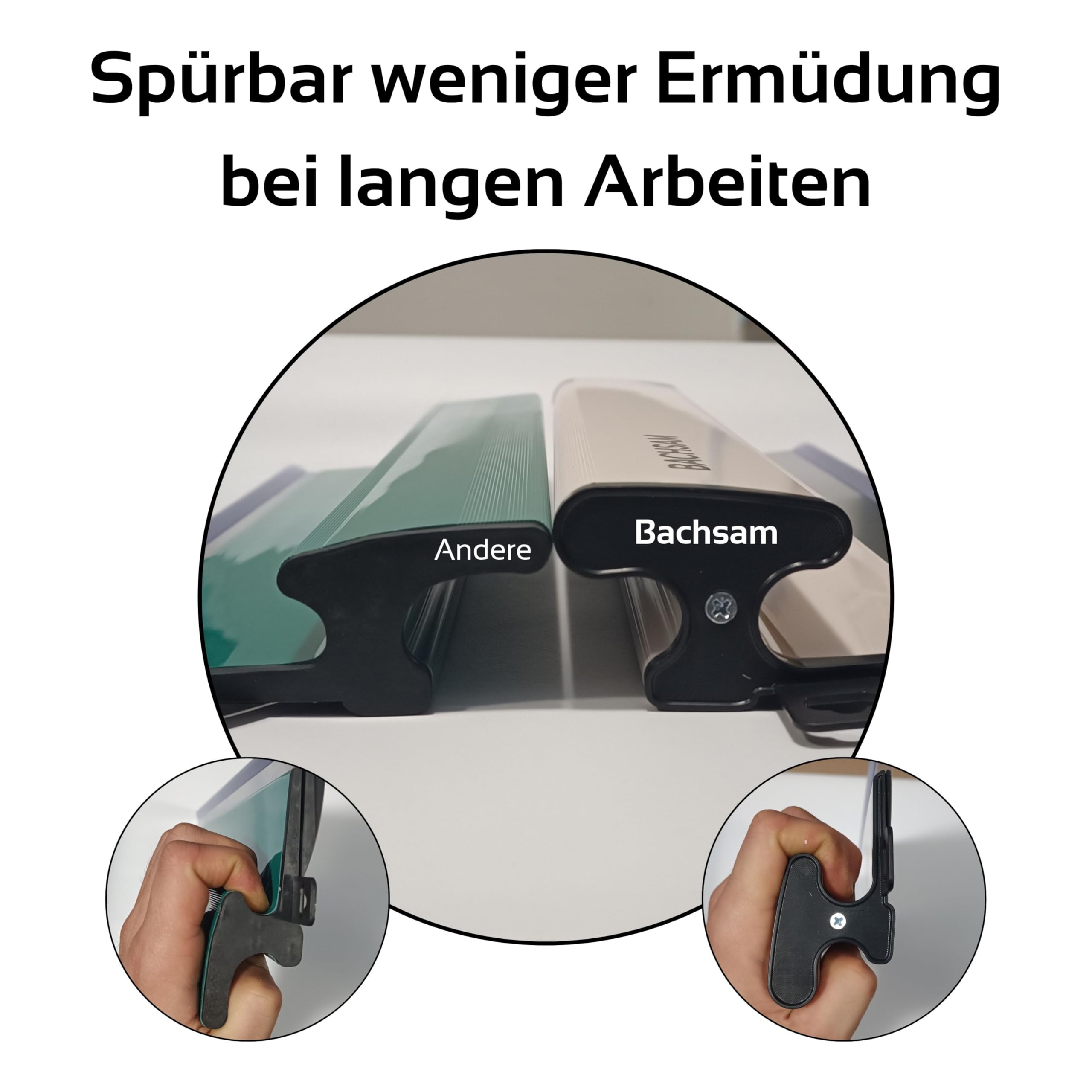 Z-Flächenspachtel 250, 400 mm – Profi Glättspachtel mit ergonomischem Komfortgriff, Schraubfixierung & 0,45 mm Edelstahlklinge – Trockenbau, Wandspachtel, Maler Werkzeug
