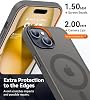 Case for iPhone from Babylon Camera Protected Matte Transparent Color Case with Magsafe Wireless Charging Feature (iPhone 15 Grey)
