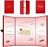 Red Graduation Decorations, Graduation Guest Book 2025, Class of 2025 Graduation Book to Sign, Congrats Grad Party Signature Board for High School College Graduation Gifts