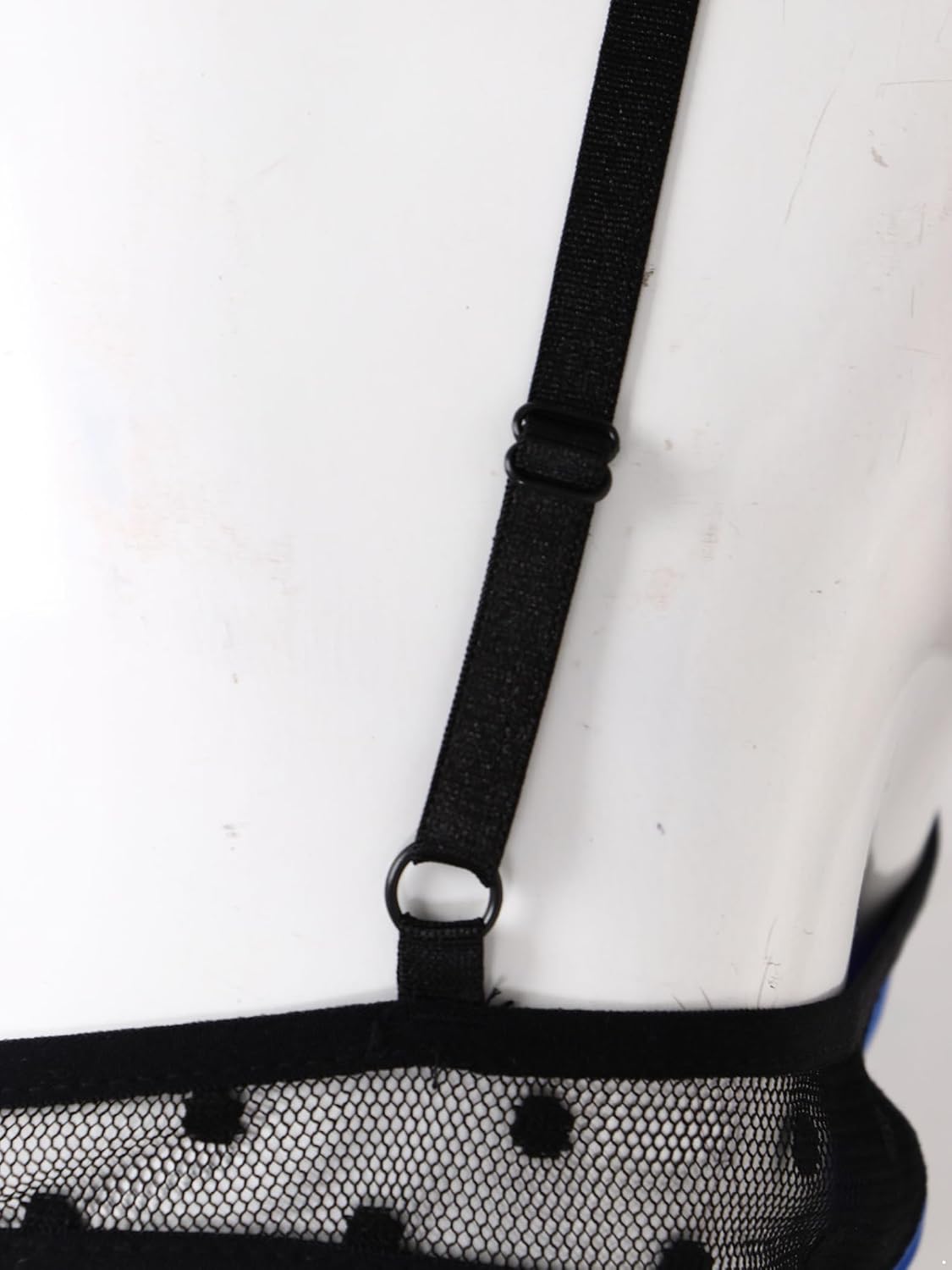 Men's Satin Lingerie Suit Sissy Nightwear Sheer Mesh Patchwork Adjustable Spaghetti Strap Bra with Briefs