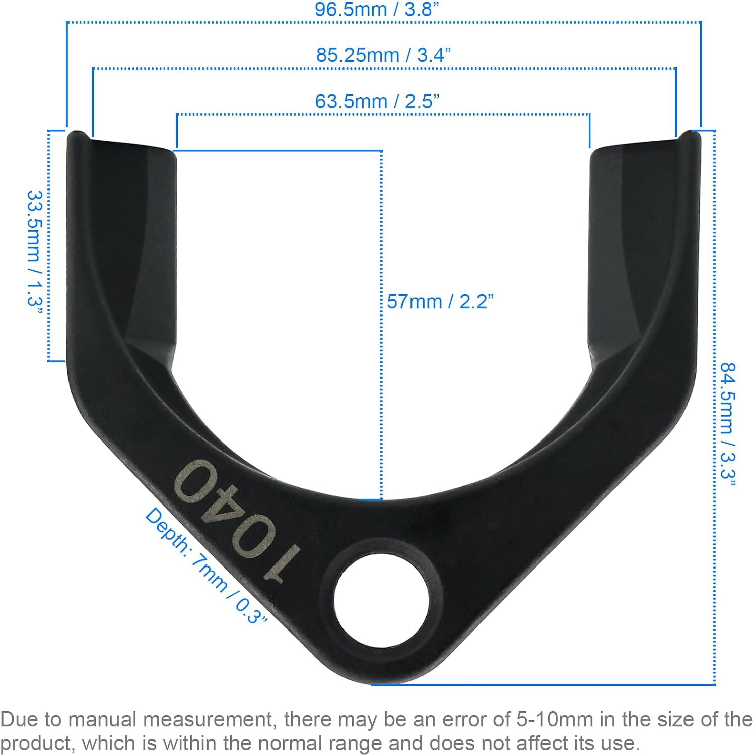 Efficient 1040 CV Joint Puller Adapter - 63mm Wide Opening, Carbon Steel Inner Axle Removal Tool, Front Wheel Drive Axle Pulley Attachment Adapter