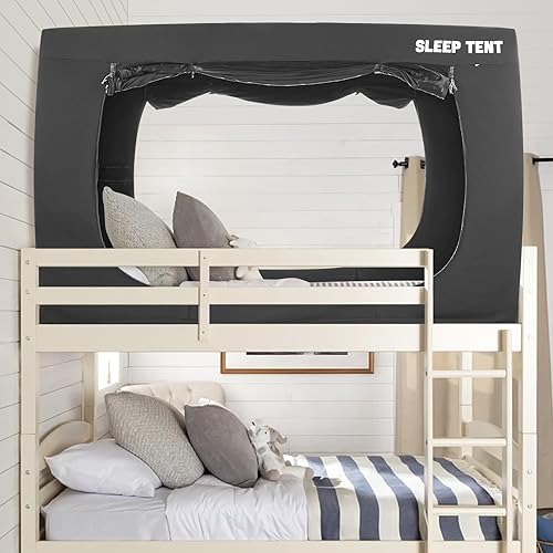 Vista 34 de King Size Bed Tent, Portable Sleeping Tents Dream Tents Indoor for Kids and Adult, Blackout 93% Breathable Privacy Space on Bed with Three Doors