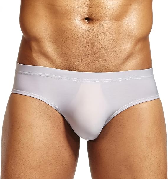 Mendove Mens Silkly Bikini Briefs Low Rise Cool Underwear Pack of 4