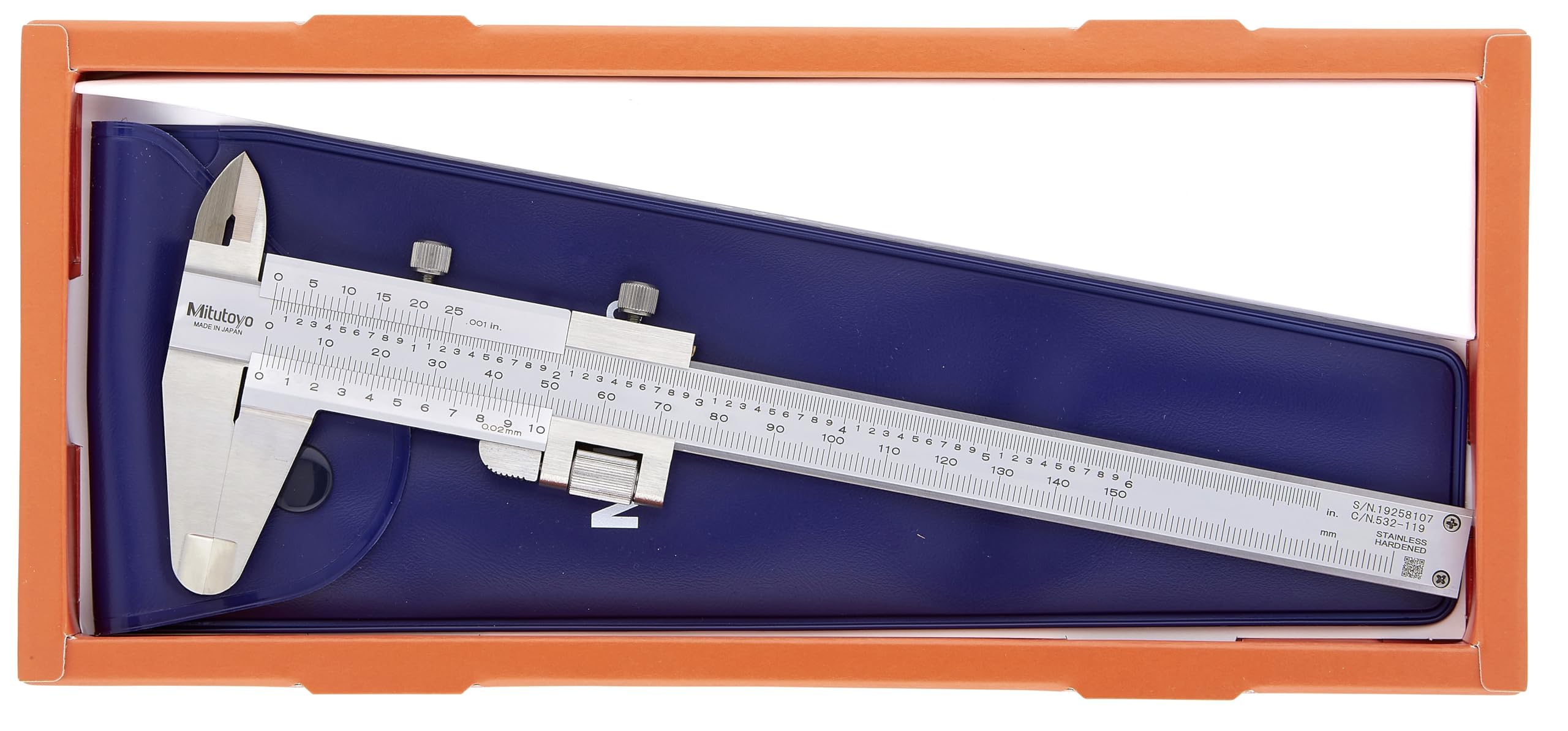 'Mitutoyo mt532–120 Coulisse Pied à 7 en/180 mm 532–120