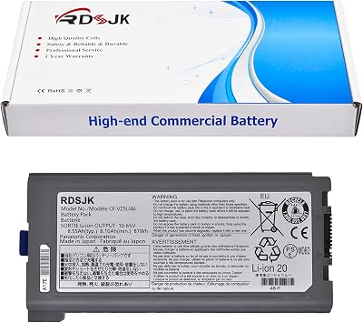 CF-VZSU46 Laptop Battery for Panasonic Toughbook CF-30 CF-31 CF-53 CF30 CF31 CF53 CFVZSU46 CF-VZSU46R CF-VZSU46S CF-VZSU72U CF-VZSU71U CF-VZSU1430U CF-VZSU46AU CF-VZSU46U CFVZSU46U 10.65V 8550mAh