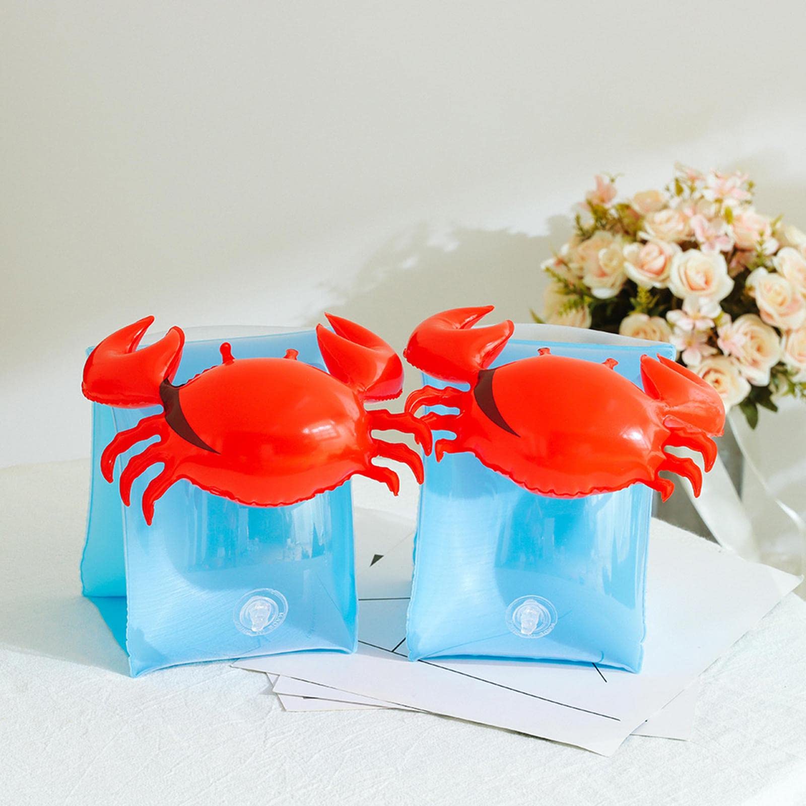 2 brazaletes inflables para adultos para niños, tubo, piscina, natación, color aleatorio, 26 x 15 cm