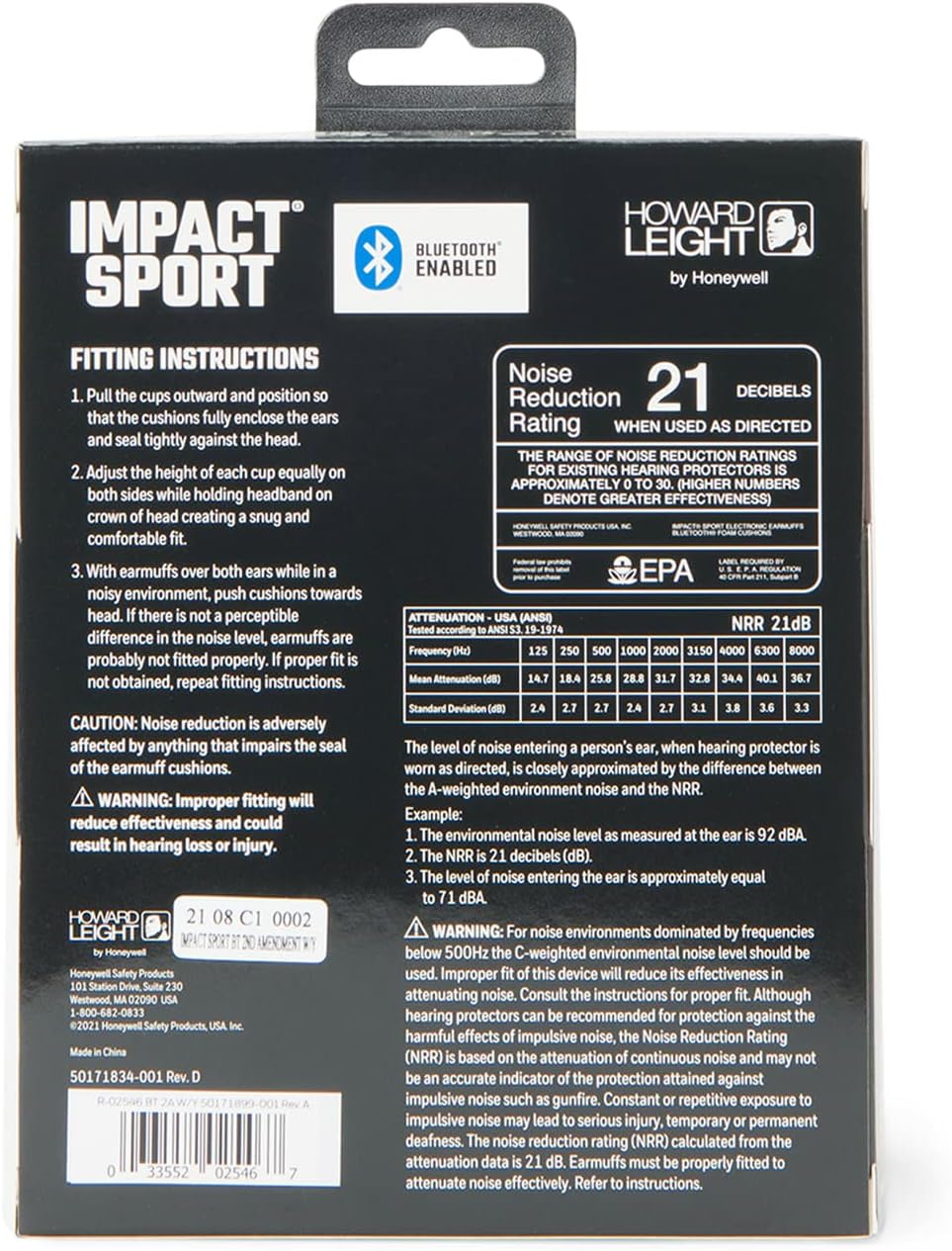 Howard Leight Impact Sport Bluetooth Shooting Earmuff, Black, 21dB Noise Attenuation, Unisex-Youth/Adults - Image 10