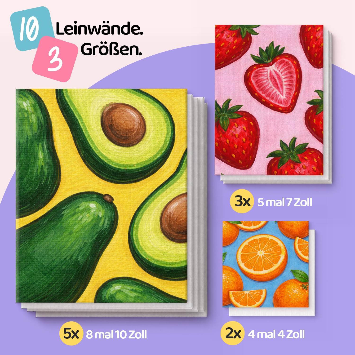 Chalkola Acrylfarben Set| 32x22ml Acrylfarbe mit 10 Leinwand, 10 Pinseln, Tischstaffelei| Acrylfarben für Leinwand Holz| Wasserfeste Acrylic Paint Set| leuchtenden Farben für Kinder, Profis, Anfänger