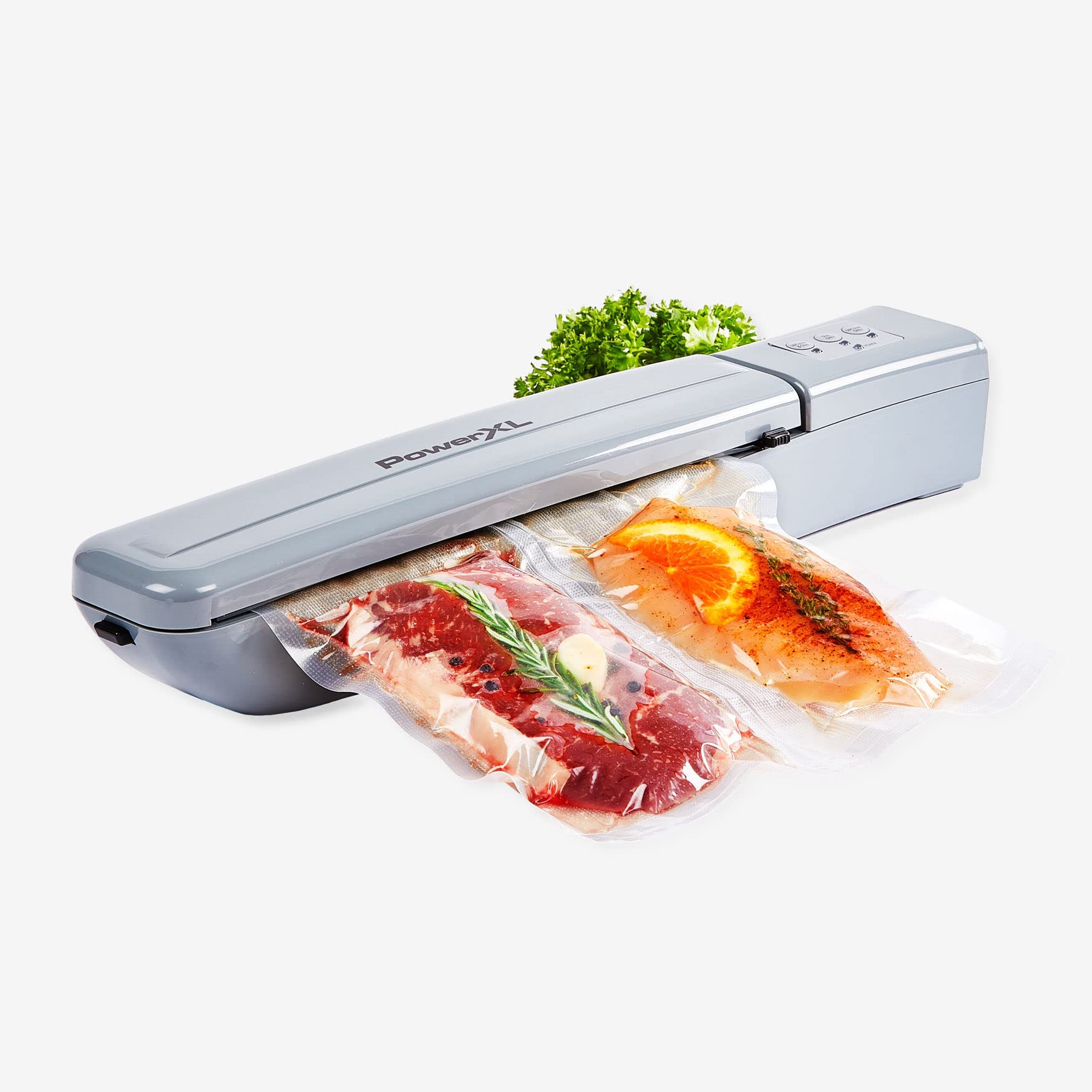 BrylaneHome Power Xltm Duo Nutrisealer 6-in-1 Food Storage System, Grey Gray