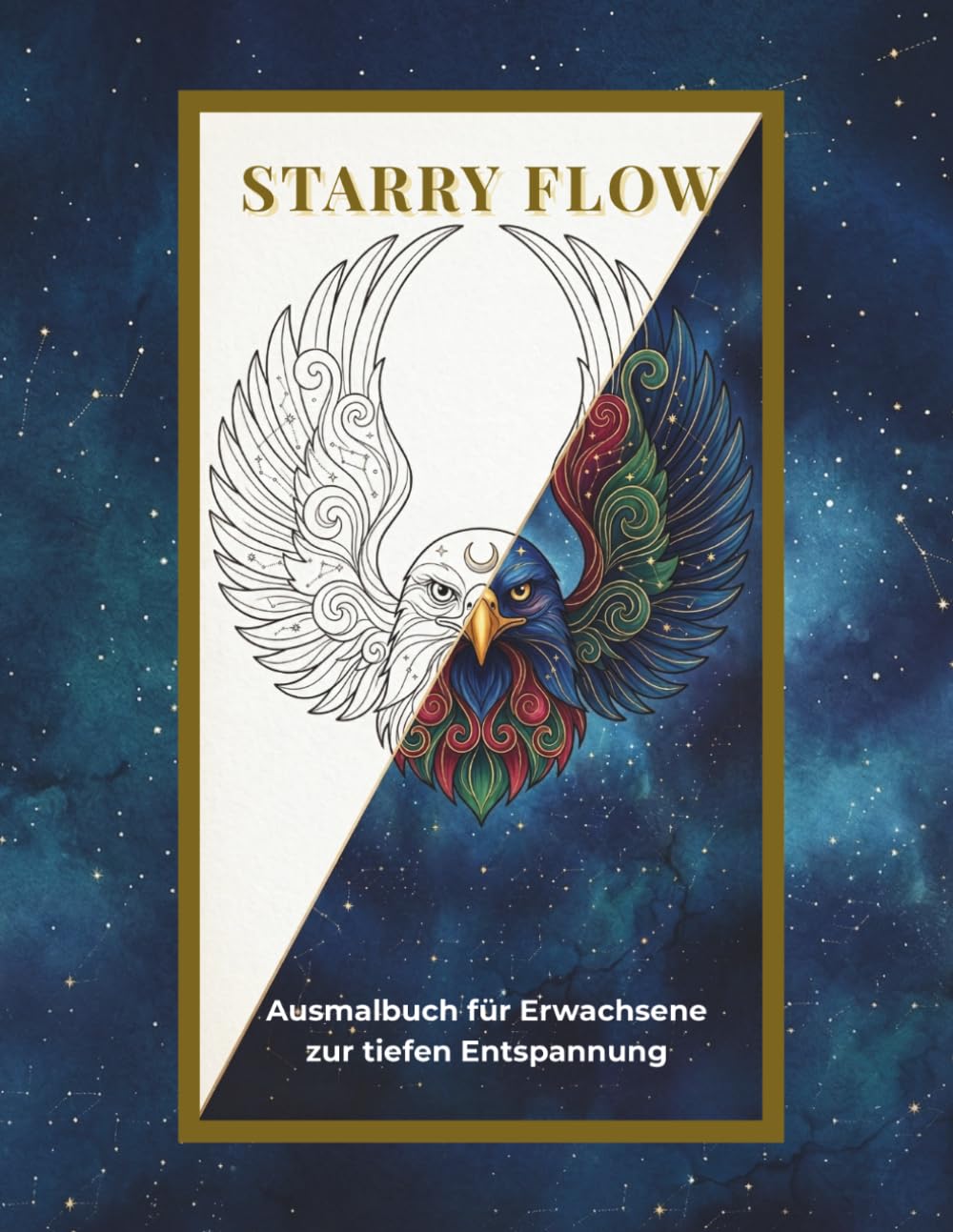 Starry Flow: Ausmalbuch für Erwachsene zur tiefen Entspannung