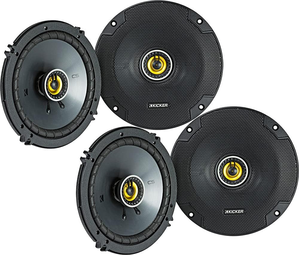 Speaker Package of 2 Items: Four 6.5" CS Series Coaxial Speakers 4-Ohm - 2X 46CSC654