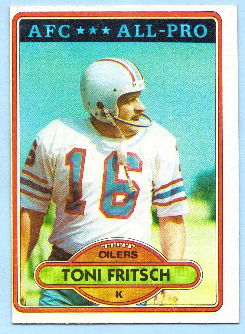 Amazon.com: Toni Fritsch 1980 Topps #165 - Houston Oilers : Sports