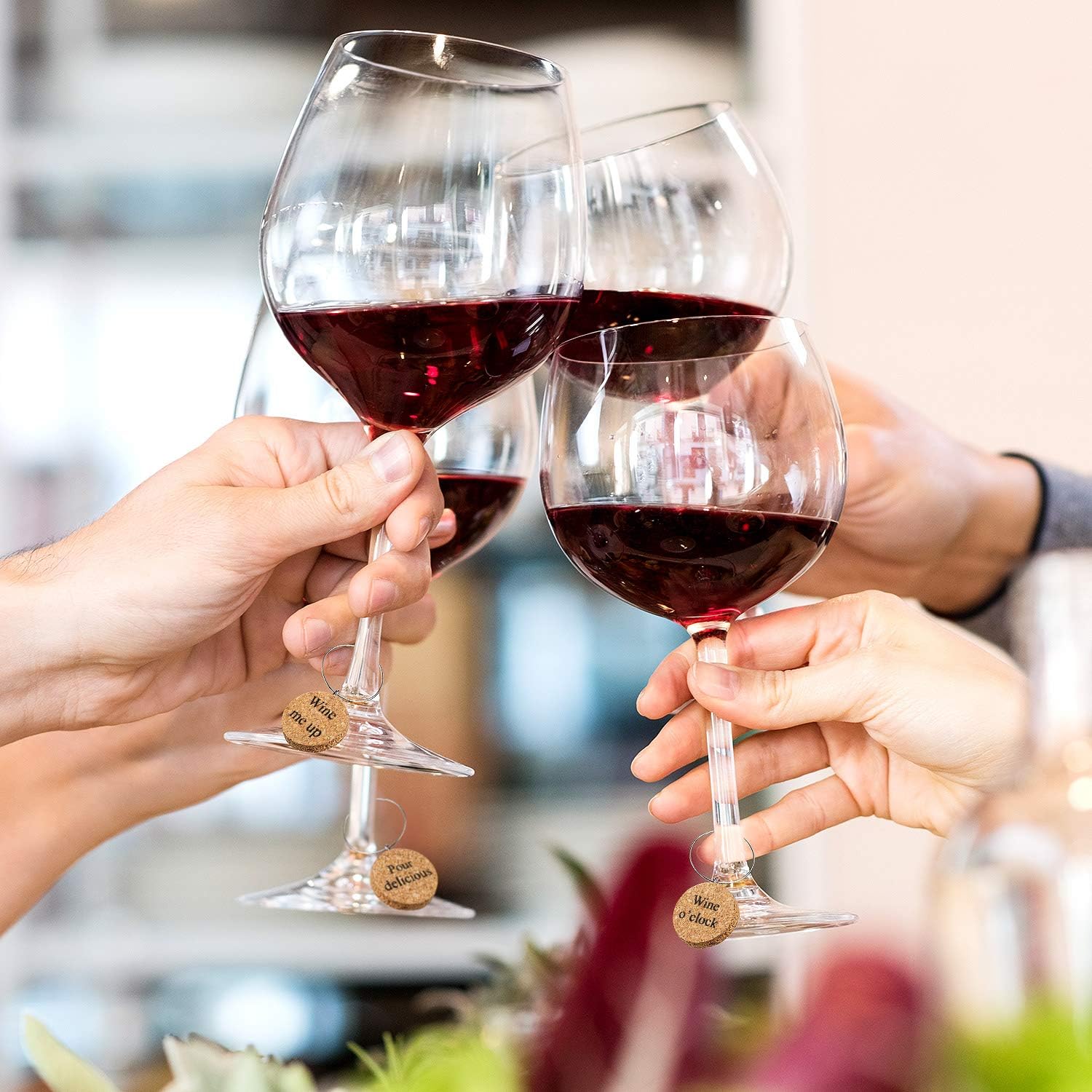 Exclusive Discount 90% Price 12 Pieces Wine Glass Charms Markers Drink Markers for Wine Glass Champagne Flutes Cocktails, Martinis (Wooden, 12 Pieces) Flash Deals - 60% OFF 12 Pieces Wine Glass Charms Markers Drink Markers for Wine Glass Champagne Flutes Cocktails, Martinis (Wooden, 12 Pieces)