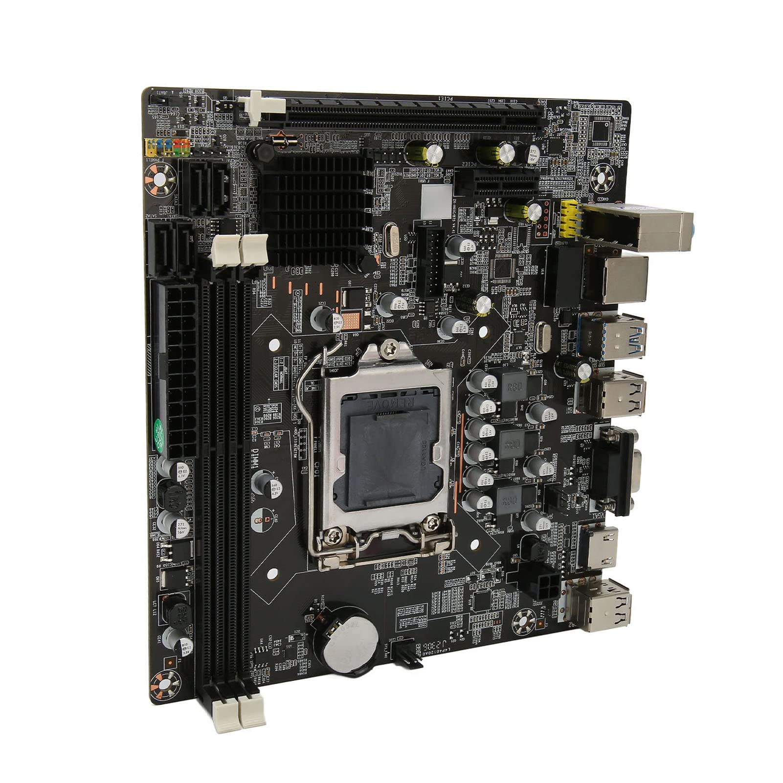 Scheda Madre H61 M-ATX - Supporta Processori LGA 1155, con DDR3 a Doppio Canale, PCIe X16, 4 XSATA 2.0, USB 3.0, USB 2.0, HDMI, VGA, per PC Desktop
