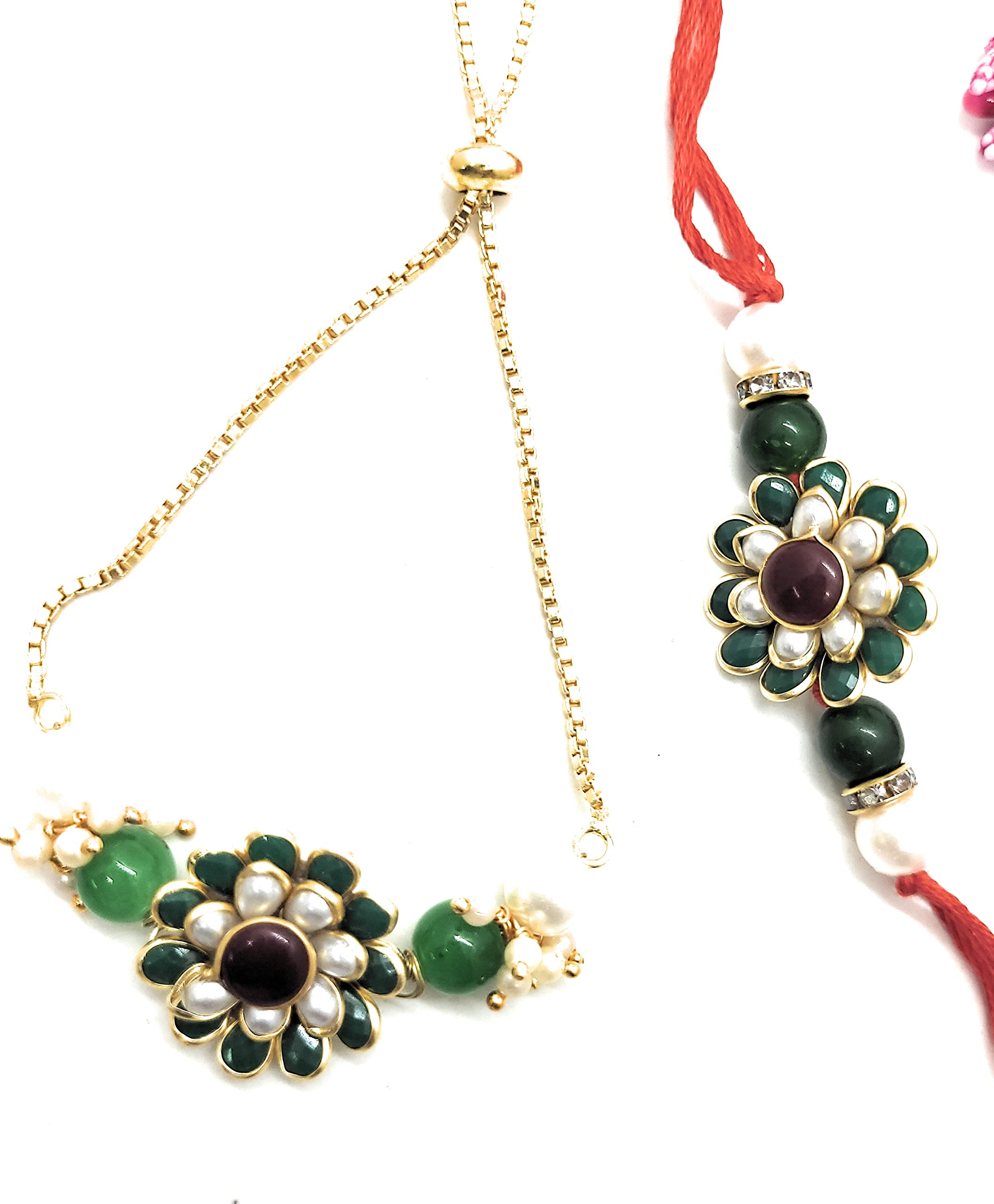 See full amazon price history chart for Jhankaar Combo Pacchi Rakhi for Brother and Bhabhi Kundan Bracelet Rakhi Set with Chain Lumba Rakhi for Bhabhi Couple Rakhi Set For Men (Green Mehroon) Jhankaar Combo Pacchi Rakhi for Brother and Bhabhi Kundan Bracelet Rakhi Set with Chain Lumba Rakhi for Bhabhi Couple Rakhi Set For Men (Green Mehroon) (B0B6RV2Y9L) Amazon Price History, Amazon Price Tracker