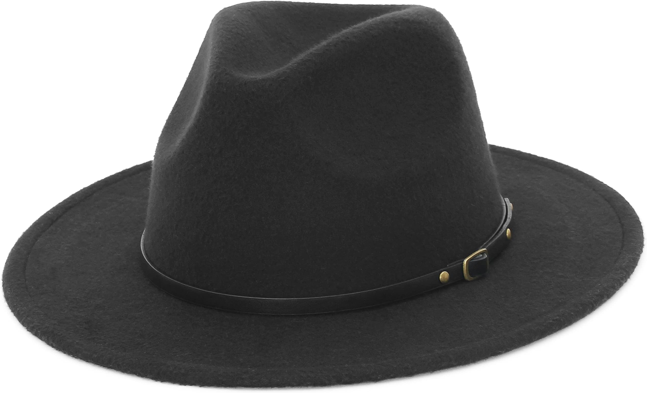 Men's Classic Wide Brim Fedora Hat Felt Panama Fedora Hats Gentleman Jazz Hat for Beach Party Outdoor