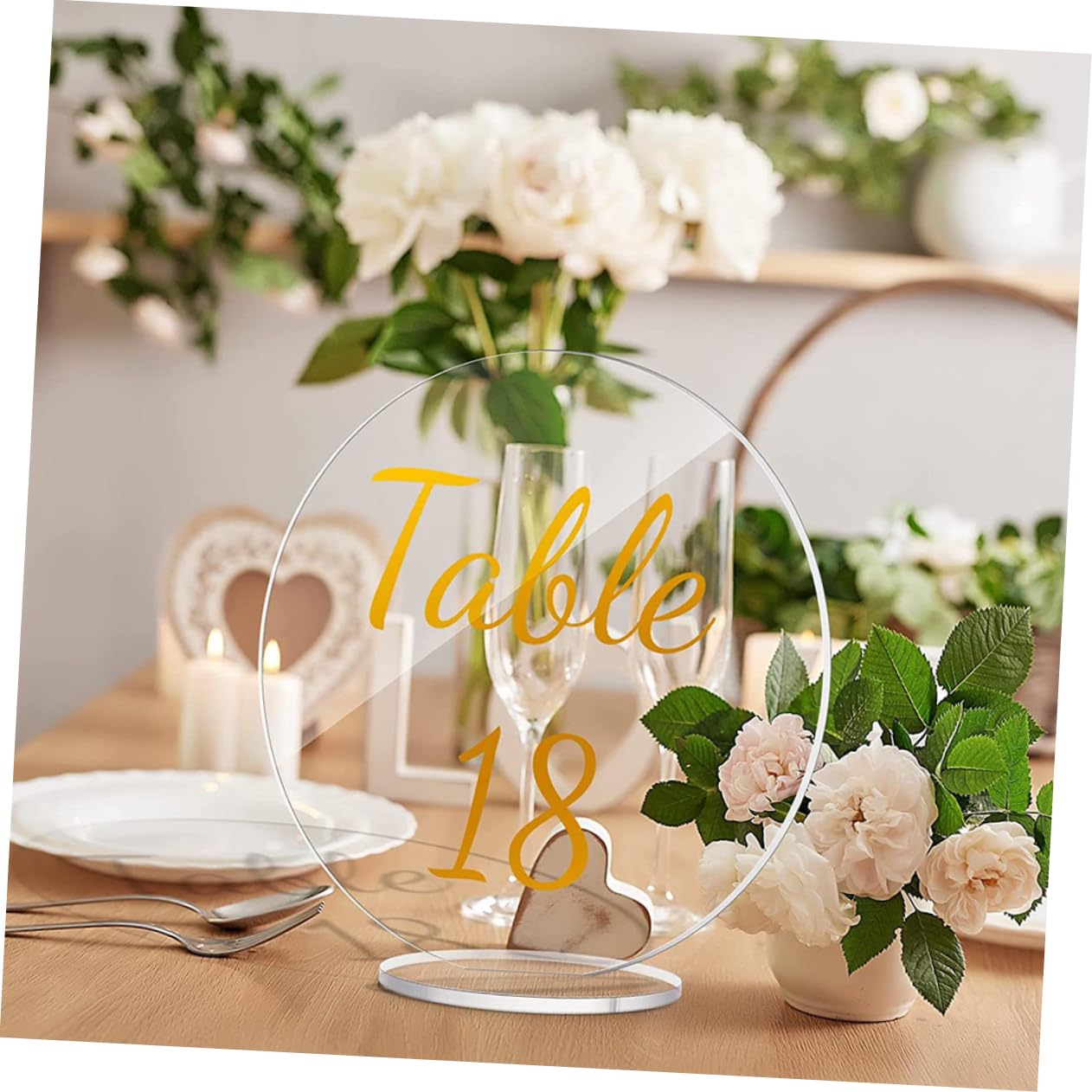 20 Sätze Klarer Tischkarten für Hochzeiten mit Basis Platzkarten für Tischdekoration Wiederverwendbar für Feierlichkeiten und Veranstaltungen