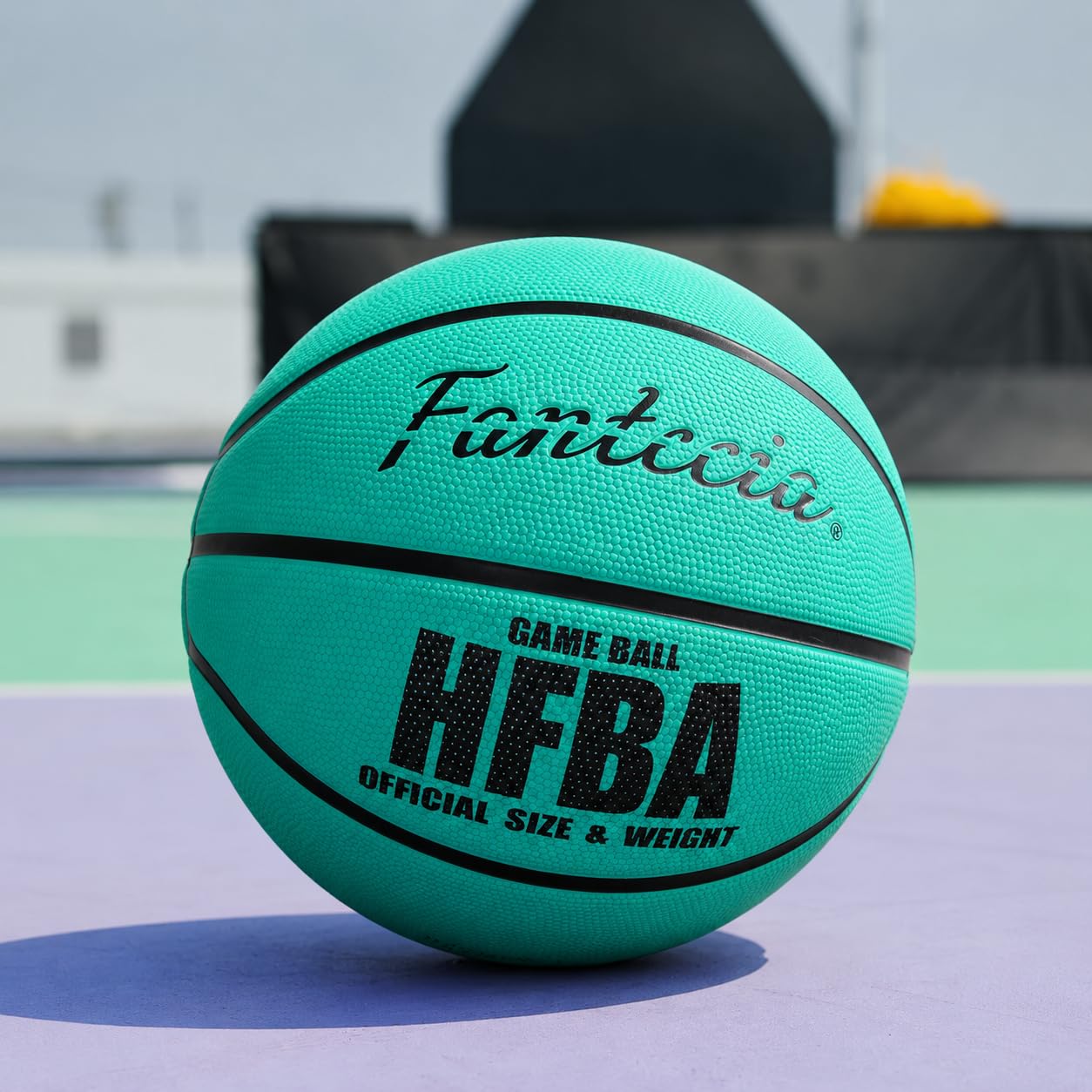 Größe 7 Basketball, Hochwertiger Basketball aus Gummi, Perfekt für das Training in der Halle und im Freien
