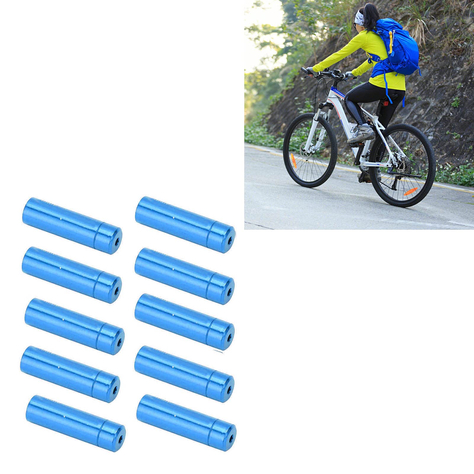 Cappucci per cavi Deemount per estremà del cavo del freno della bicicletta da 4 mm e puntali dell'alloggiamento del cavo del cambio del deragliatore da 5 mm Custodia di protezione in plastica