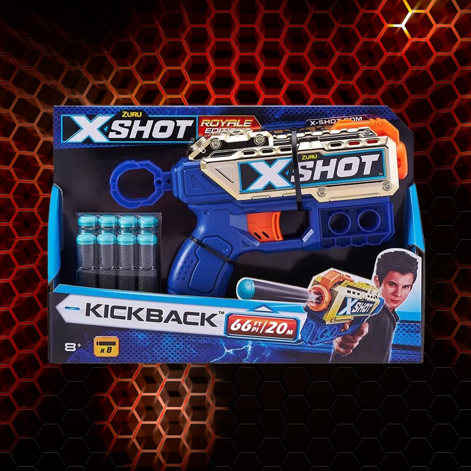 Candide, X-Shot, Lançador de Dardos, Kickback Royale Edition - 8