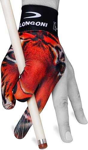 LONGONI GUANTE CUE DE Billar Tiger para mano izquierda