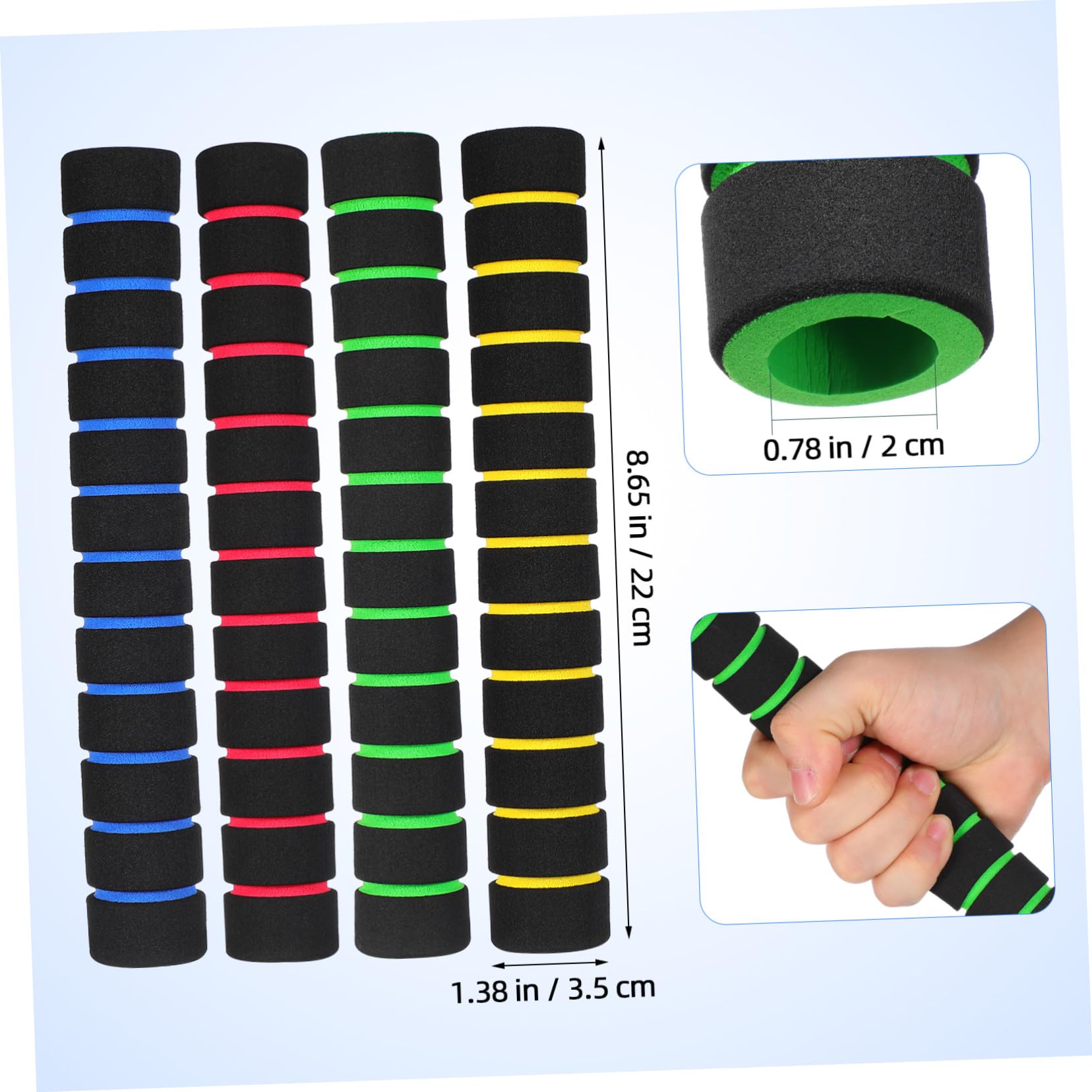 Didiseaon 4 Paires Poignées de Guidon Éponge Antidérapantes pour Vélo de Montagne Route et Trottinette Électrique Accessoires Confortables et Résistants Aux Intempéries Améliorant la