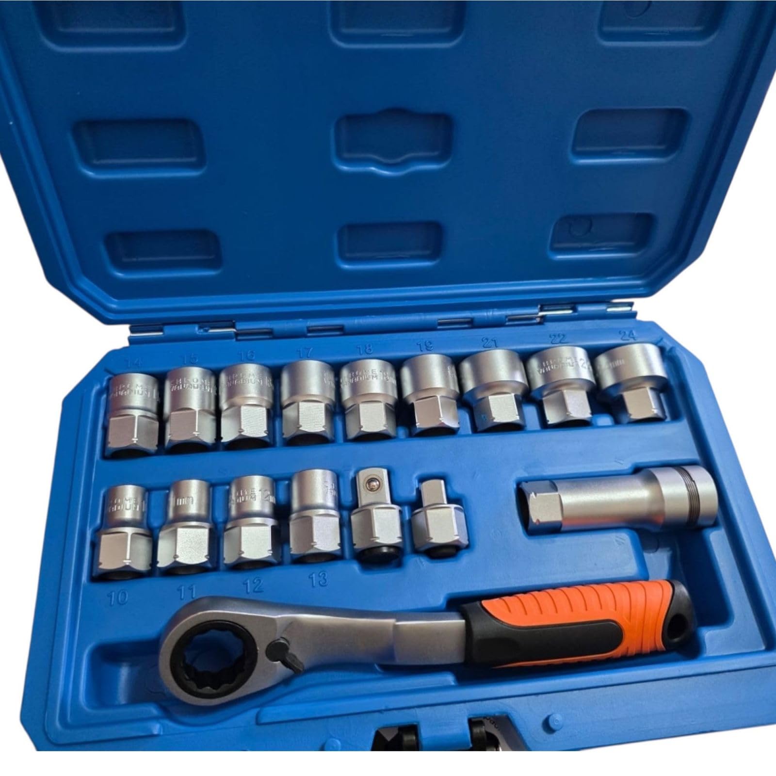 Set Chiavi Torx 11 Pezzi Set Chiavi A Bussola 1/2" - Da 10 A 24 Mm, Per Riparazioni Auto E Gomme Kit Meccanico Professionale - Foto 2