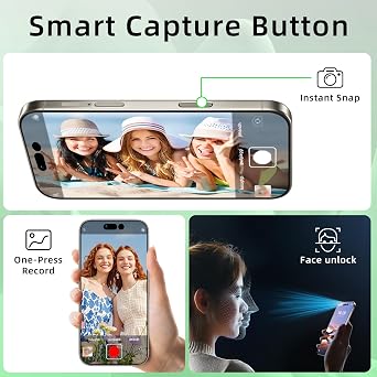 A16 Pro Ma x 5G Unlocked Cell Phone,16GB+512GB Android Phone,108 Zoom Camera, 6800 mAh Battey, Android 16 Smartphone, 6.9 HD Screen, Dual SIM, Face ID, GPS-Grey