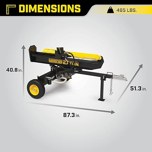 Vista 15 de Champion Power Equipment 90720 cortadora de troncos portátil y compacto de 7 toneladas