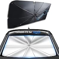 Vista 1 de Parasol a medida para parabrisas de Toyota, rotación de 360°, flexible, con bloqueo UV, ventana delantera del automóvil, diseñada para accesorios